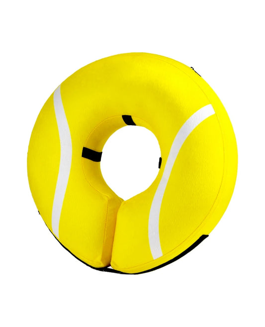 a yellow and white circle shaped object