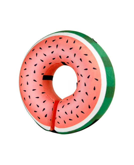 a watermelon shaped pool float