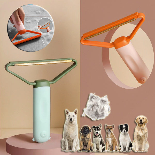 a collage of a dog grooming tool