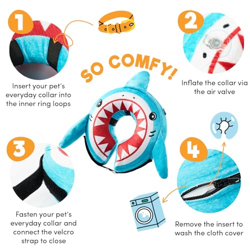 BENCMATE Dog Recovery Collar — Shark