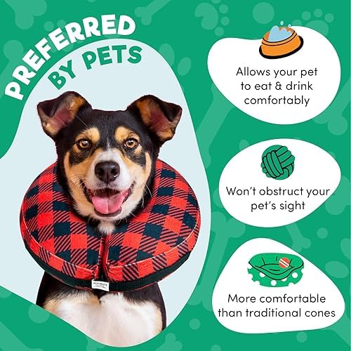 BENCMATE Plaid inflatable collar – size chart and fit guide for all neck circumference ranges