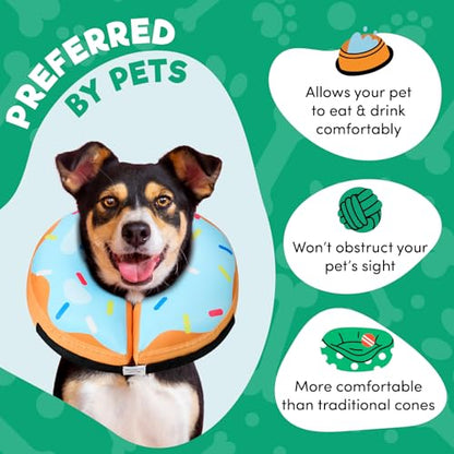 BENCMATE Dog Recovery Collar — Blue Donut