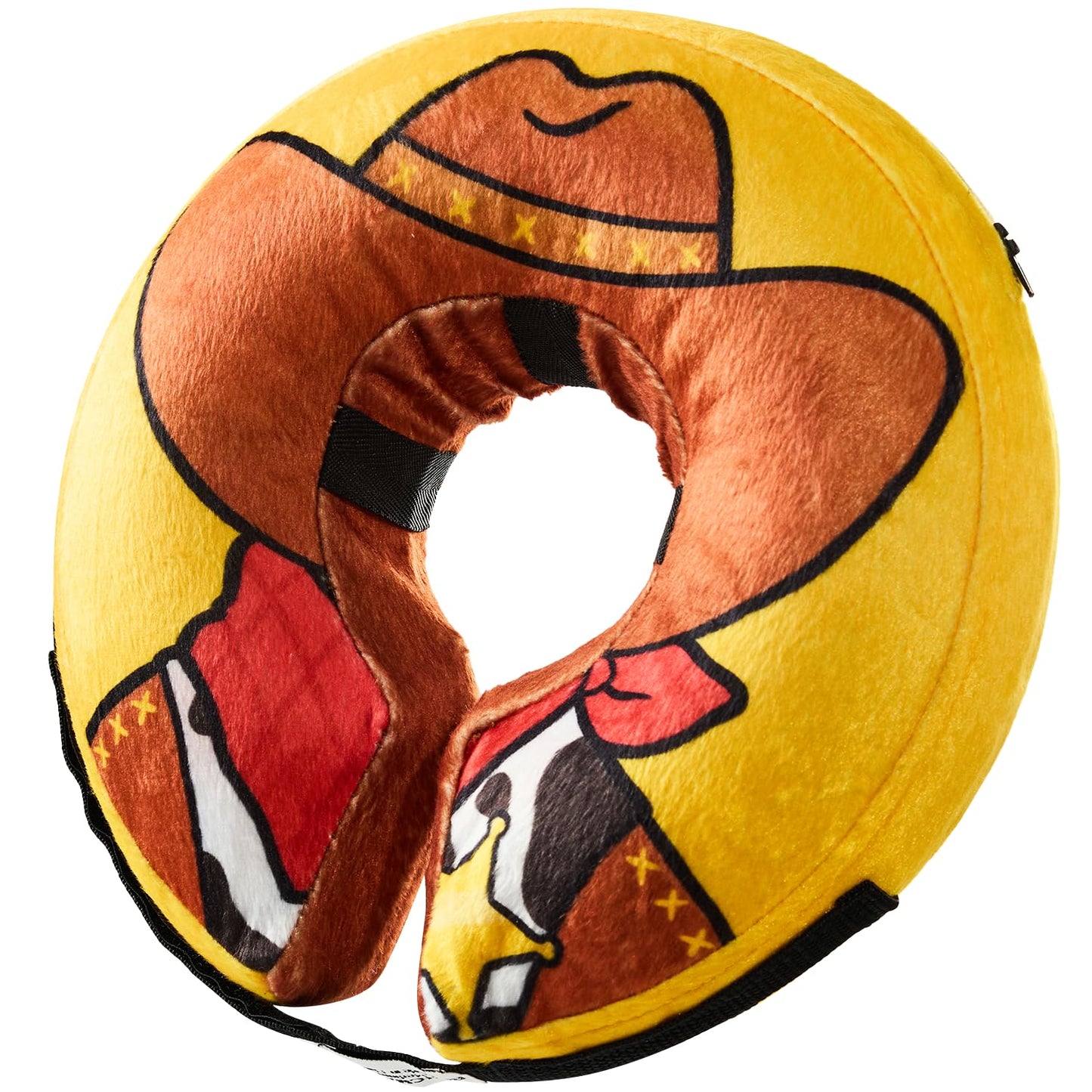 Bencmate Inflatable Dog Cone Collar — Cowboy pattern, soft recovery donut ECollar for dogs and cats after surgery
