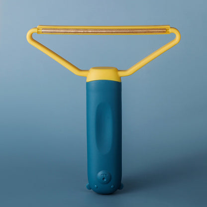 a blue and yellow slingshot